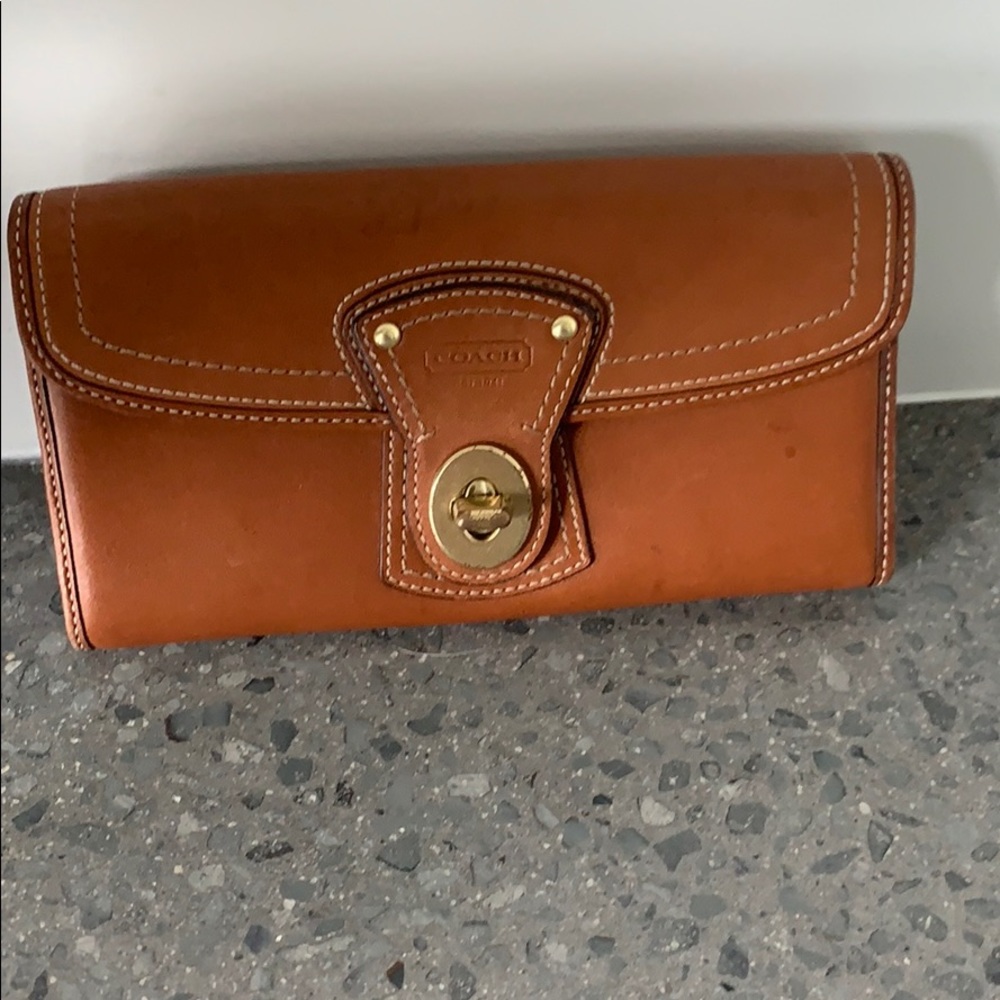 Coach vintage brown wallet